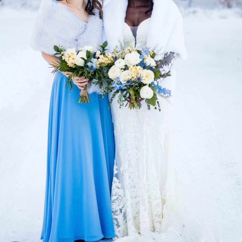Blue bridesmaid or formal dress